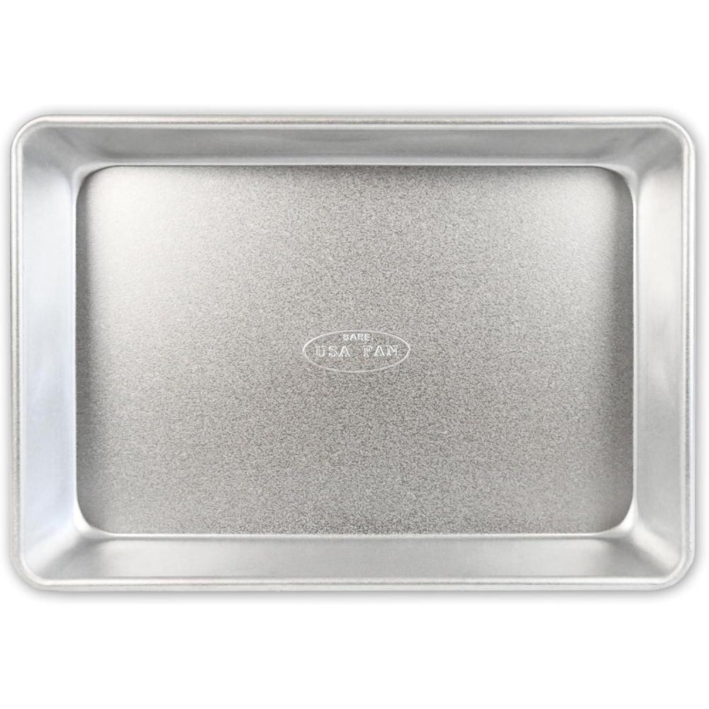 image:imageUSA Pan Bare Bakeware Traditional Aluminized Steel Uncoated Rectangular Cake Pan Made without nonstick coating 9 x13Inch