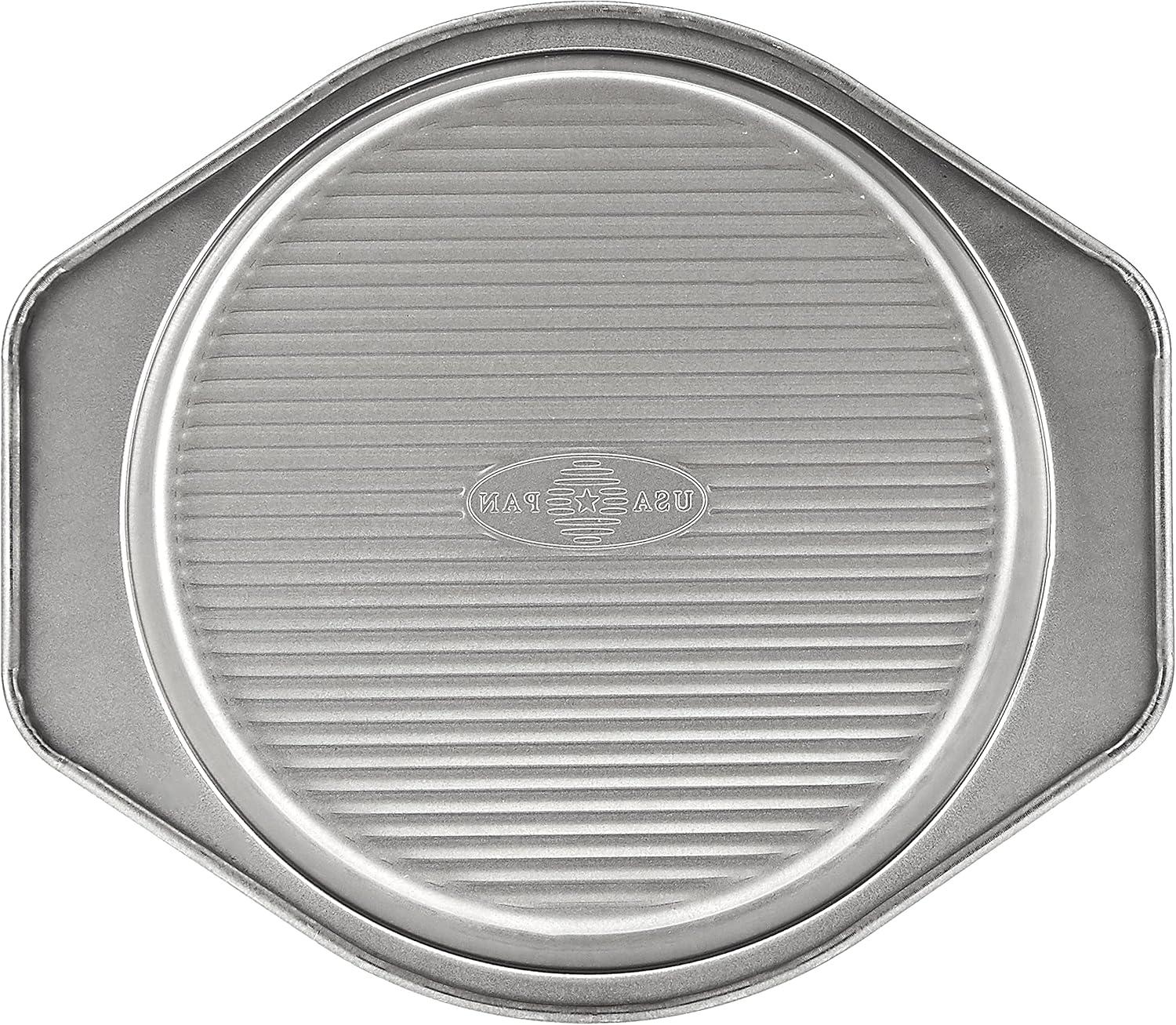 image:imageUSA Pan 1070LC3ABC American Bakeware Classics 9Inch Round Cake Pan Aluminzed Steel NULL9 inches Pack of 1
