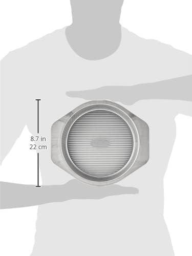 image:imageUSA Pan 1070LC3ABC American Bakeware Classics 9Inch Round Cake Pan Aluminzed Steel NULL9 inches Pack of 1