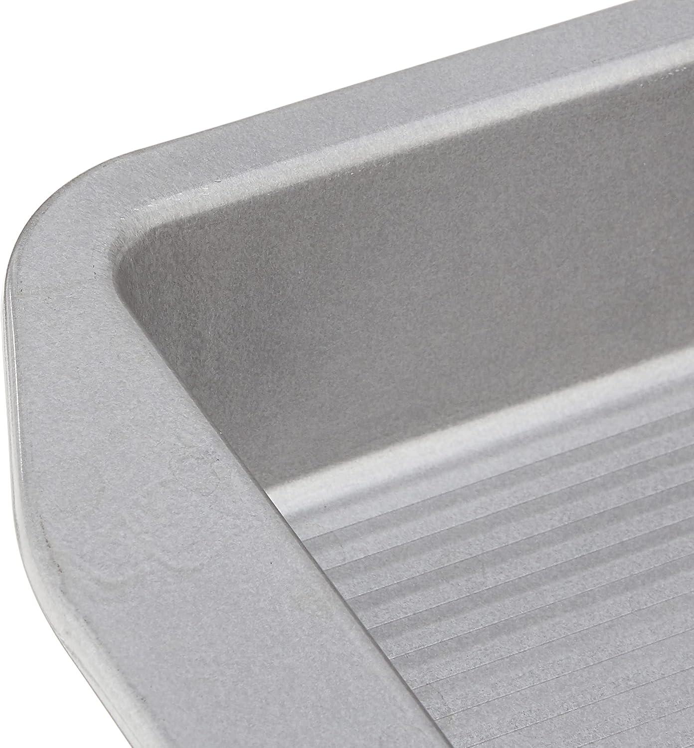 image:imageUSA Pan 1120BW3ABC1 American Bakeware Classics 8Inch Square Cake and Brownie Pan Aluminized Steel105 x 2062 x 9 inches