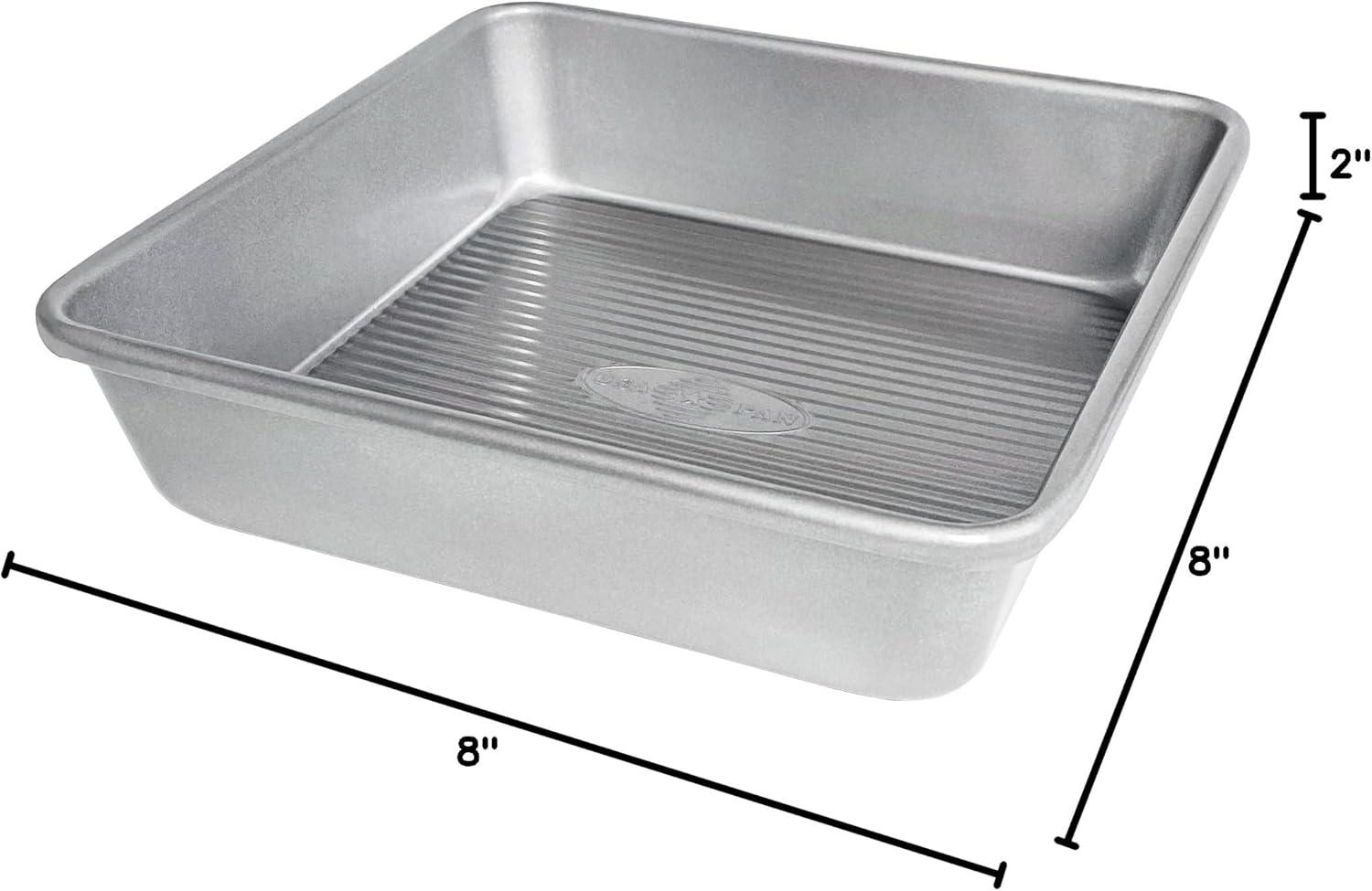 image:imageUSA Pan Bakeware Seamless Nonstick Rectangular Cake Pan 9 x 13 inch8 Inch