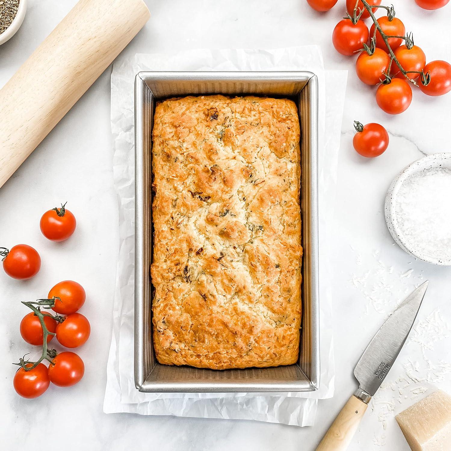 image:imageUSA Pan Nonstick Standard Bread Loaf Pan 1 Pound Aluminized SteelLarge 15 Lb