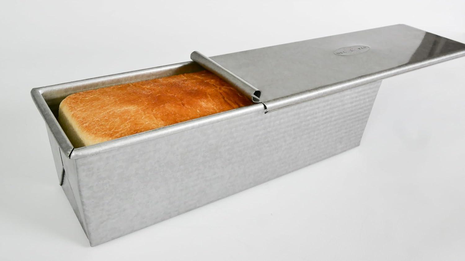 image:imageUSA Pan Pullman Loaf Pan with Cover Large w Set of 2with Lid Set of 2
