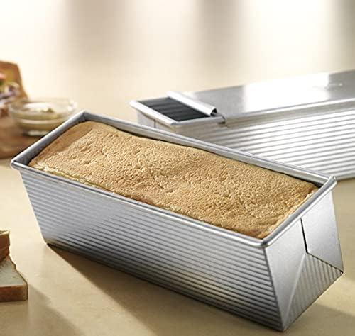 image:imageUSA Pan Pullman Loaf Pan with Cover Large w Set of 2with Lid Set of 2