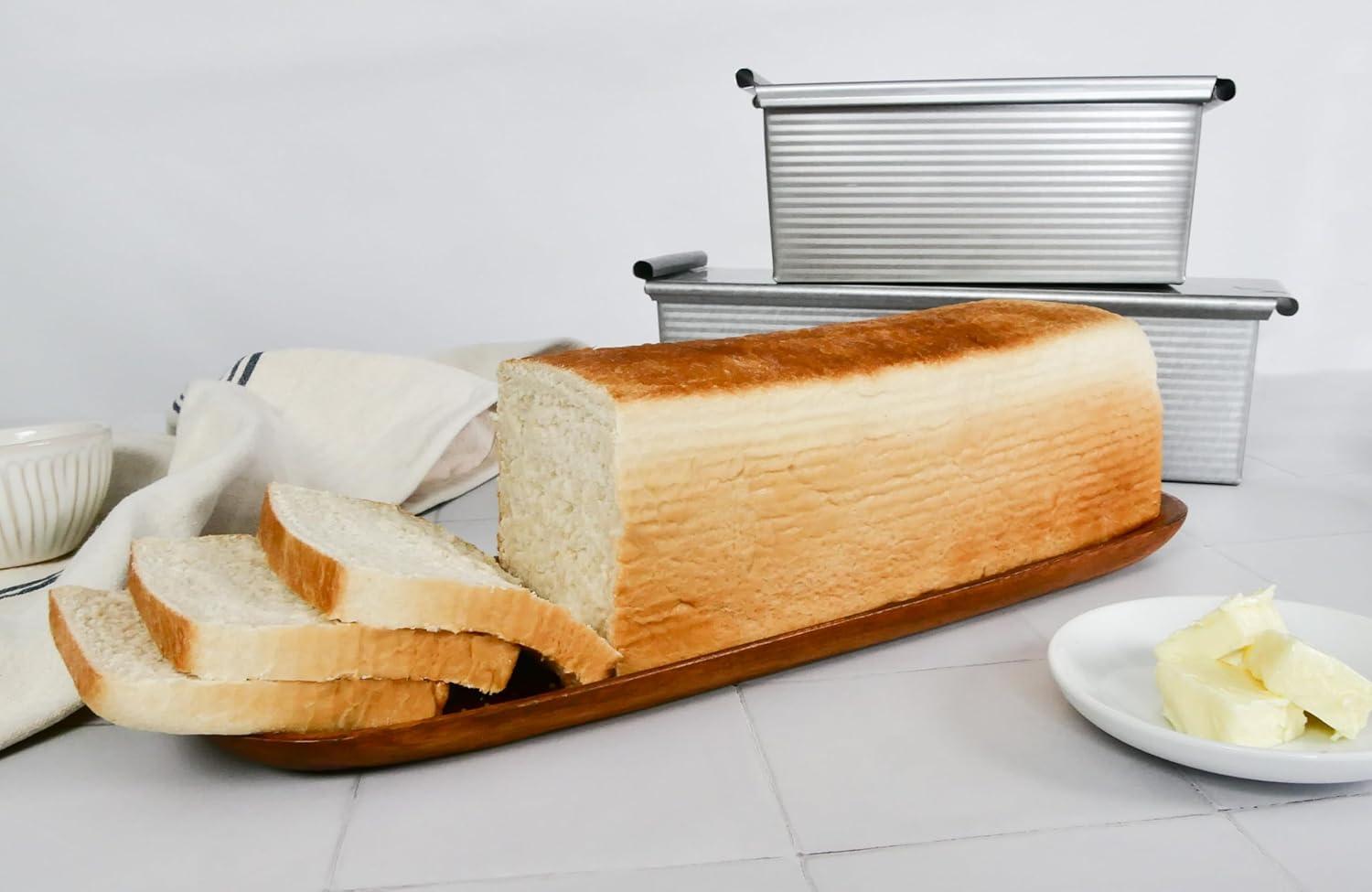 image:imageUSA Pan Pullman Loaf Pan with Cover Large w Set of 2with Lid Set of 2