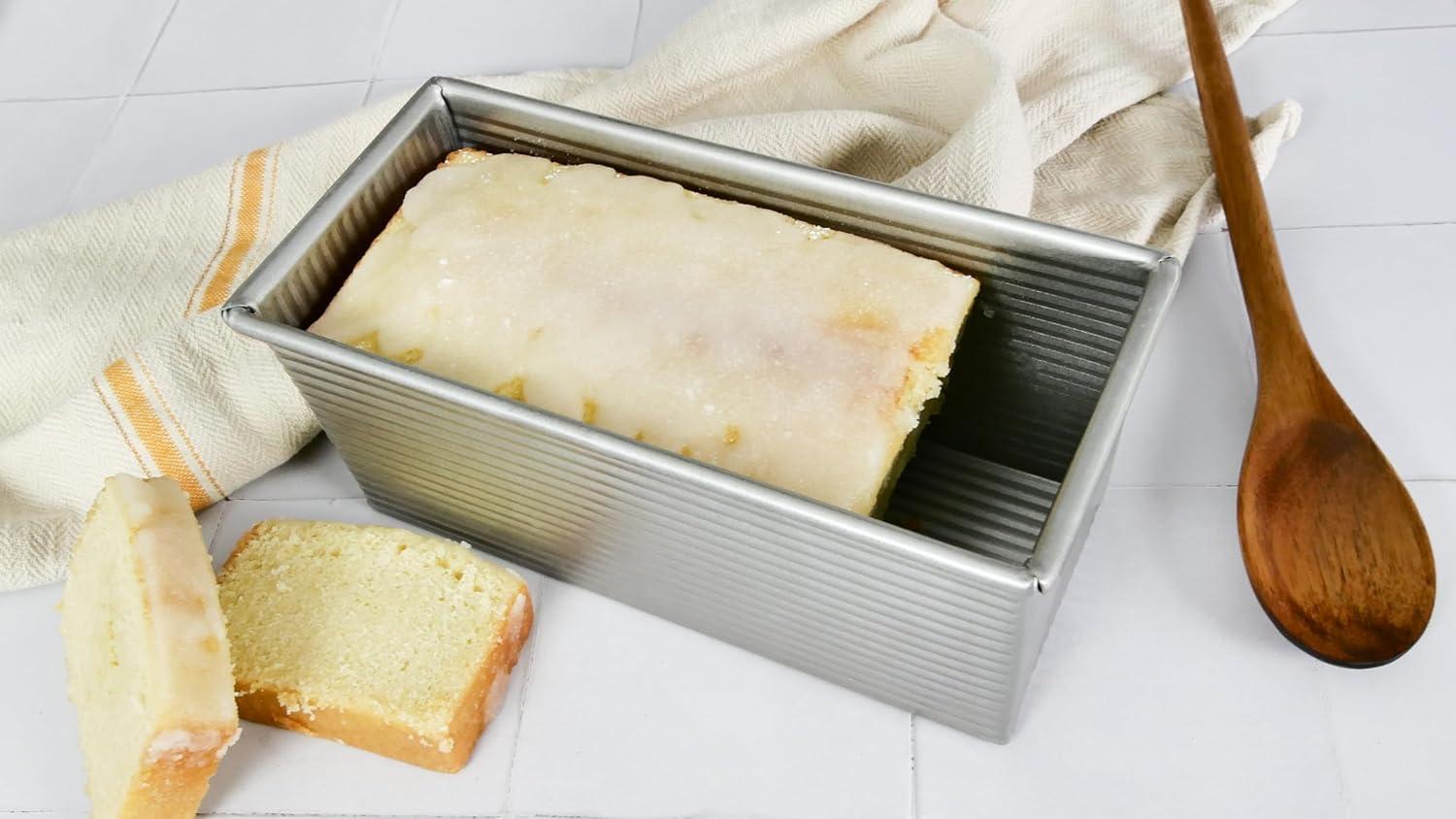 image:imageUSA Pan Pullman Loaf Pan with Cover Large w Set of 2with Lid