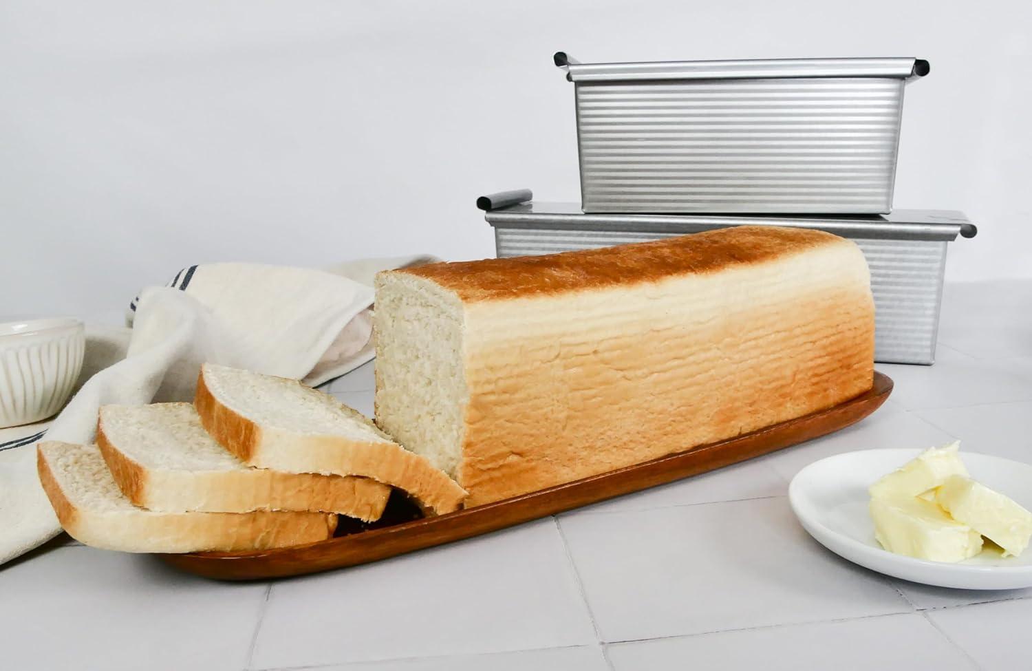 image:imageUSA Pan Pullman Loaf Pan with Cover Large w Set of 2with Lid