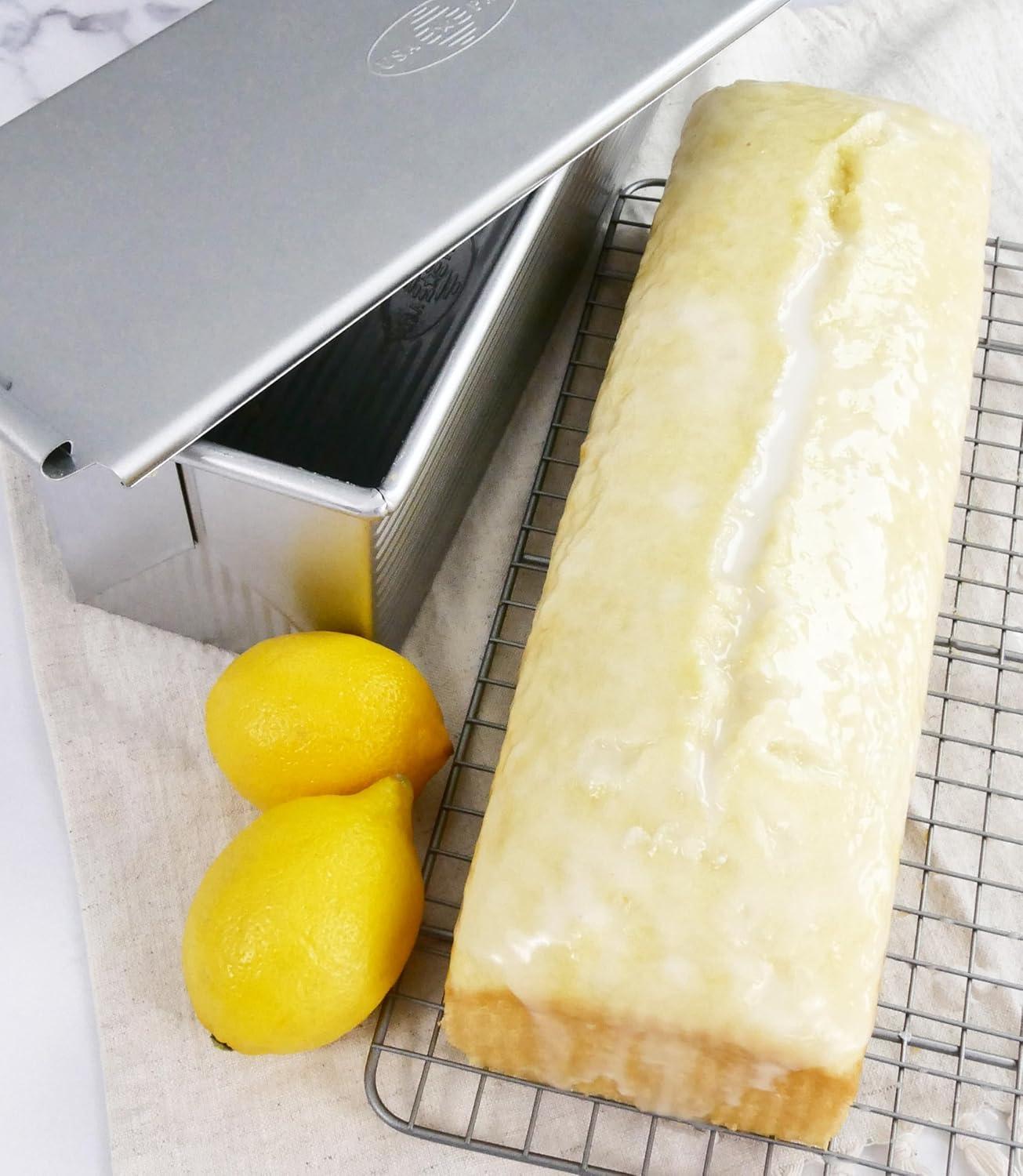 image:imageUSA Pan Pullman Loaf Pan with Cover Large w Set of 2with Lid