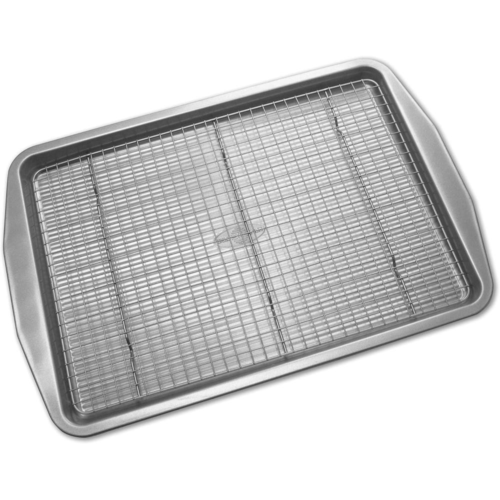 image:imageABC Half Sheet Non Stick Baking Pan 2 PackHalf Sheet Pan w Rack
