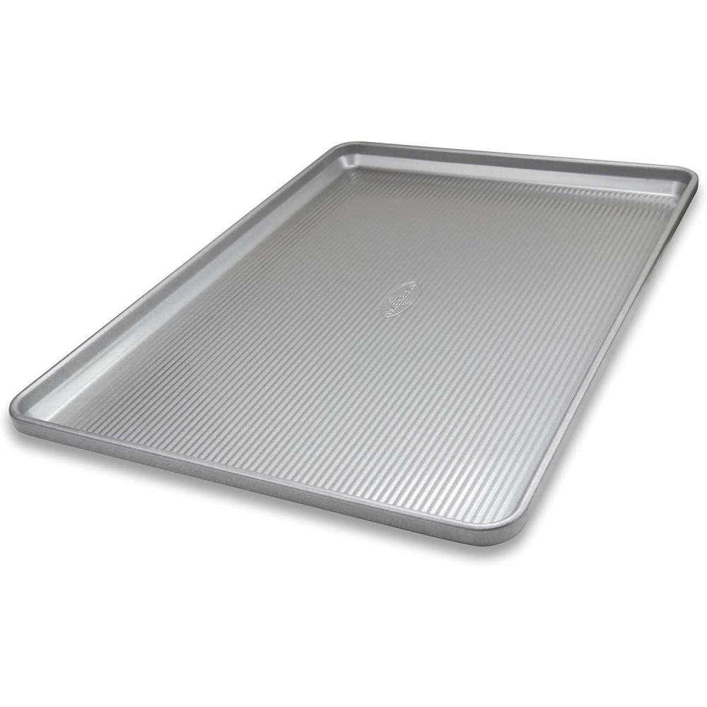 image:imageUSA Pan Bakeware Heavy Duty Extra Large Sheet Pan Warp Resistant Nonstick Baking Pan Aluminized Steel34 Sheet Pan