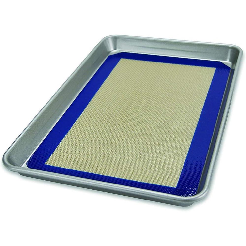 image:imageUSA Pan Bakeware Nonstick Half Sheet Pan and Silicone Mat Set 1 EAHalf Sheet Pan and Baking Mat Set