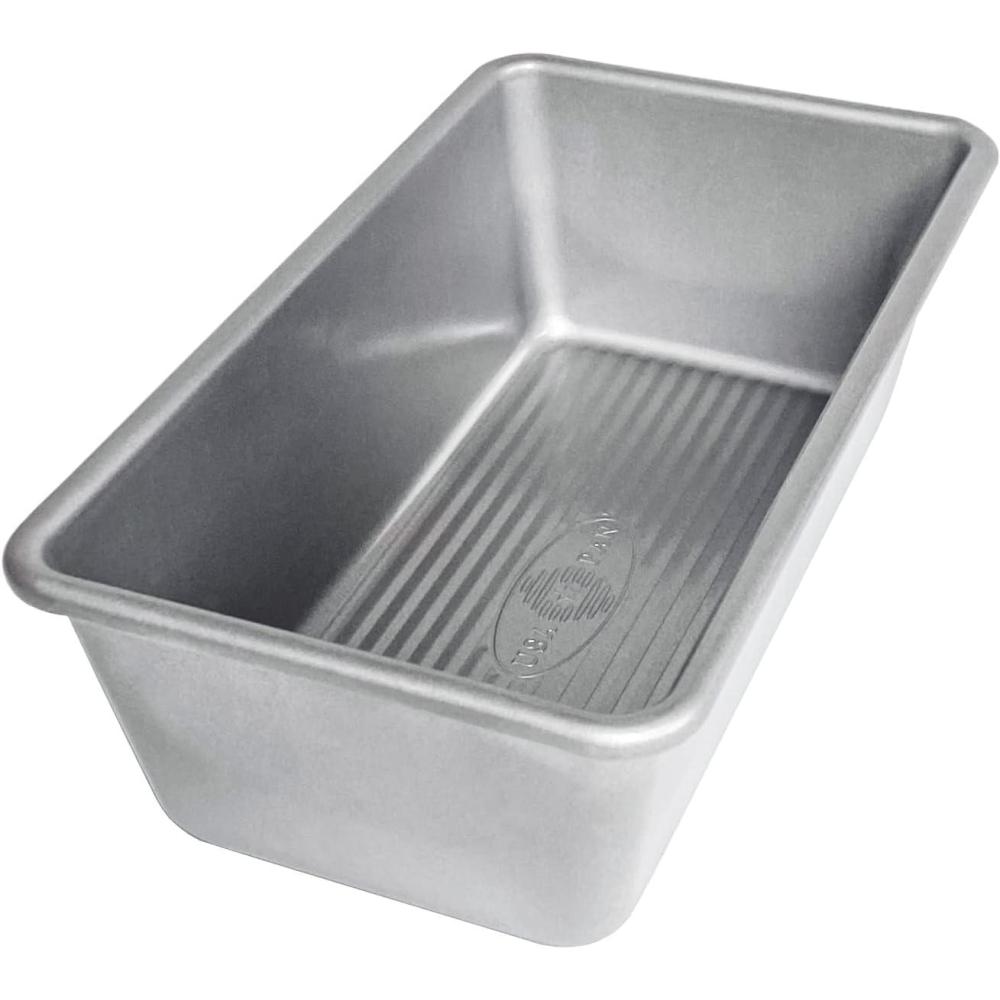image:imageUSA Pan Bakeware Seamless Nonstick Standard Bread Loaf Pan 8 x 45 x 275Small Pack of 6