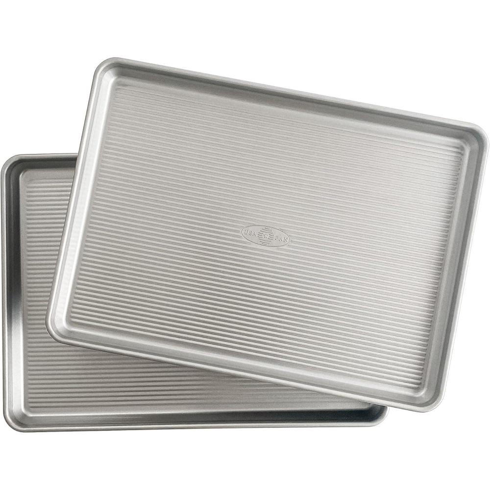 image:imageUSA Pan Global Nonstick Aluminum Half Sheet Pan Set of 2