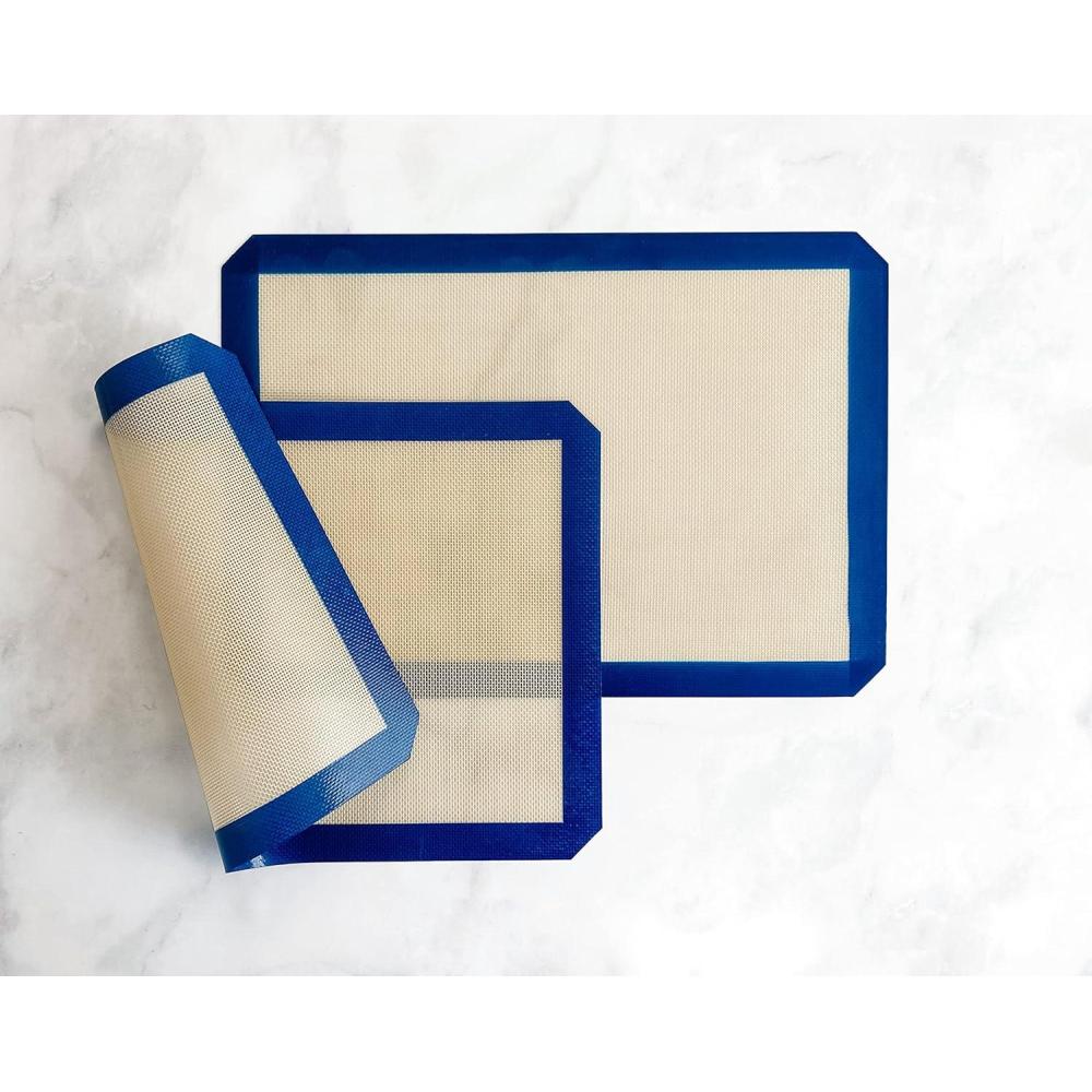 image:imageUSA Pan Nonstick Silicone Half Sheet Baking Mat Set of 2