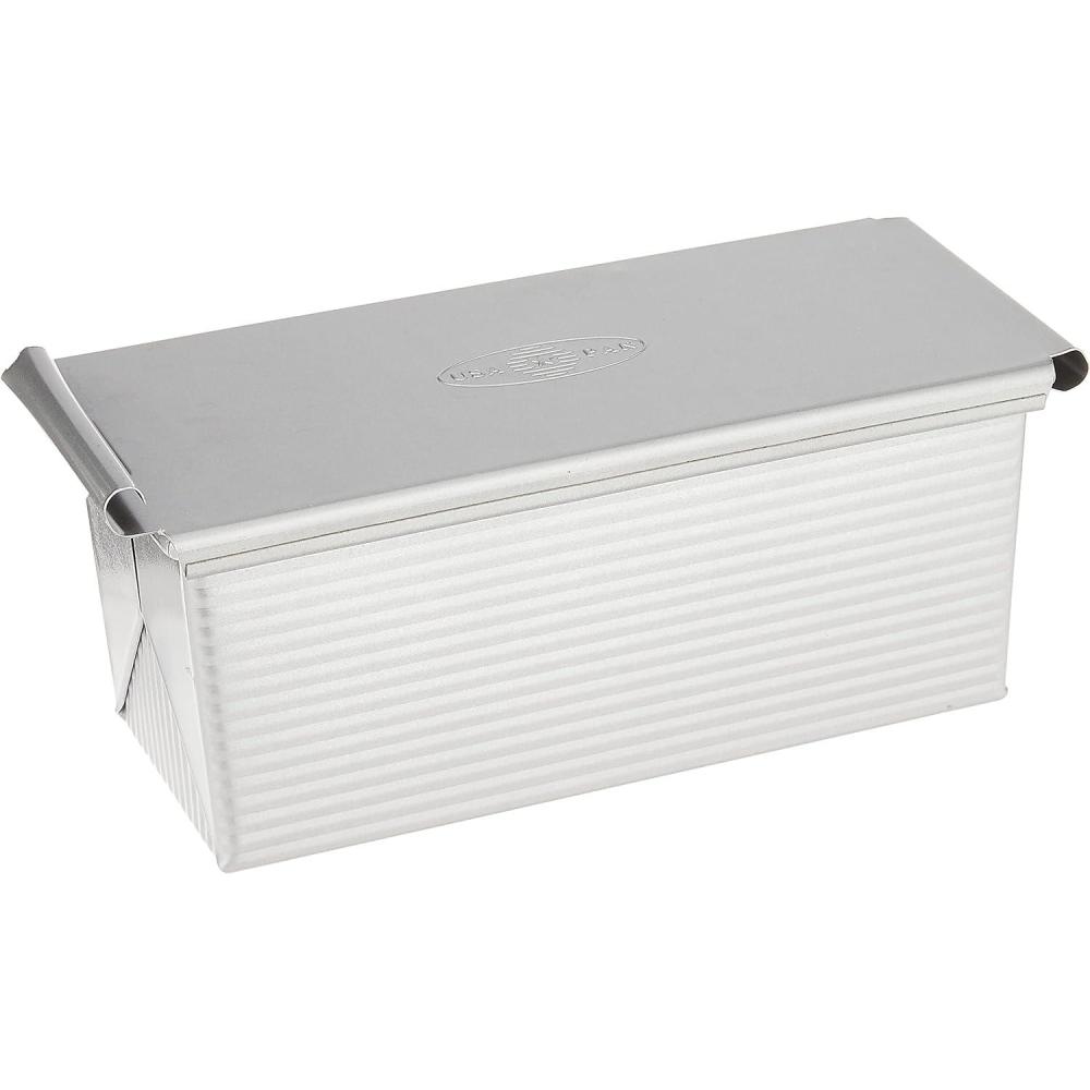 image:imageUSA Pan Pullman Loaf Pan with Cover Large w Set of 2with Lid