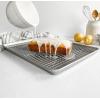 USA Pan Bakeware Quarter Sheet Baking Pan and Bakeable Nonstick Cooling Rack Set, Metal(Jelly Roll (Pack of 1))