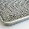 USA Pan Bakeware Quarter Sheet Baking Pan and Bakeable Nonstick Cooling Rack Set, Metal(Jelly Roll (Pack of 1))