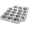 USA Pan Bakeware Muffin Pan, 12-Well, Set of 2, Aluminized Steel(12 Cup (Set of 2))