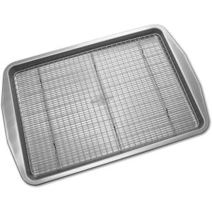 ABC Half Sheet Non Stick Baking Pan, 2 Pack(Half Sheet Pan w/ Rack)