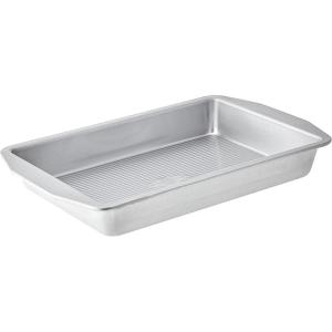 USA Pan 1110RC-3-ABC-1 American Bakeware Classics 9 x 13-Inch Rectangular Lasagna, Cake and Brownie Pan, Aluminized Steel(9 x 13 Inch)