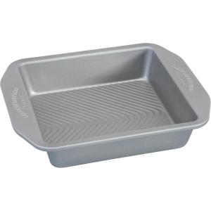USA Pan 1120BW-3-ABC-1 American Bakeware Classics 8-Inch Square Cake and Brownie Pan, Aluminized Steel(10.5 x 2.062 x 9 inches)