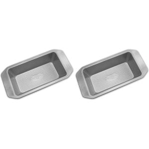 USA Pan American Bakeware Classics 1-Pound Loaf Pan, Aluminized Steel, 1 Pound(1 Pound (Pack of 2))