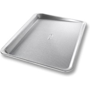USA Pan Bakeware Easy Slide Non Stick Cookie Sheet Pan, Medium(Large)