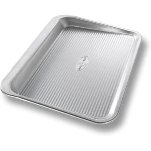 USA Pan Bakeware Easy Slide Non Stick Cookie Sheet Pan, Medium(Small)