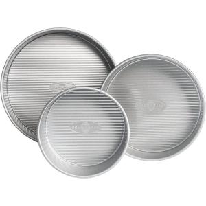 USA Pan Bakeware Round Cake Pan, 9 inch, Nonstick & Quick Release Coating, Made in the USA from Aluminized Steel, Set of 2(Aluminized Steel)