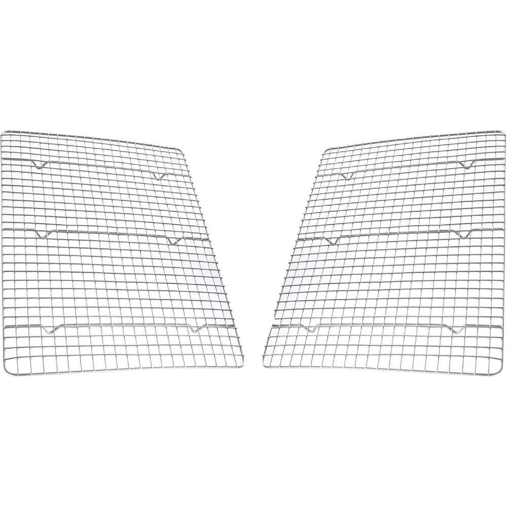image:imageUSA Pan XL Nonstick Baking and Cooling Rack Set of 2Half Sheet Baking Rack Set