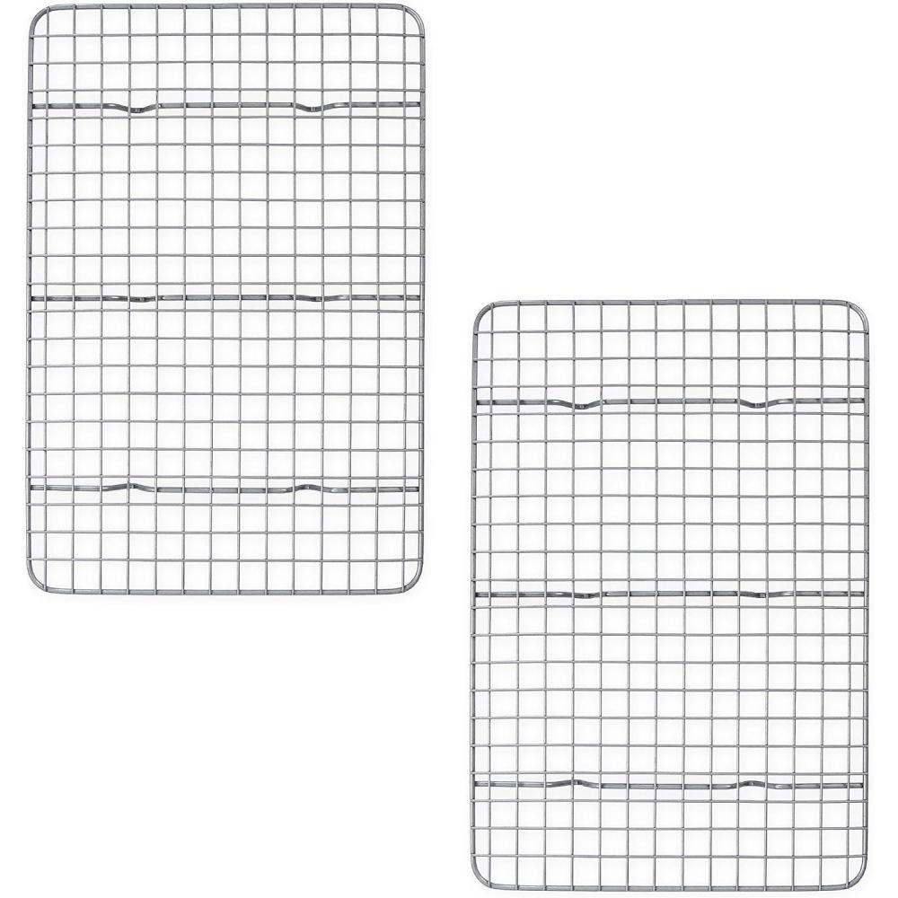 image:imageUSA Pan XL Nonstick Baking and Cooling Rack Set of 2Quarter Sheet